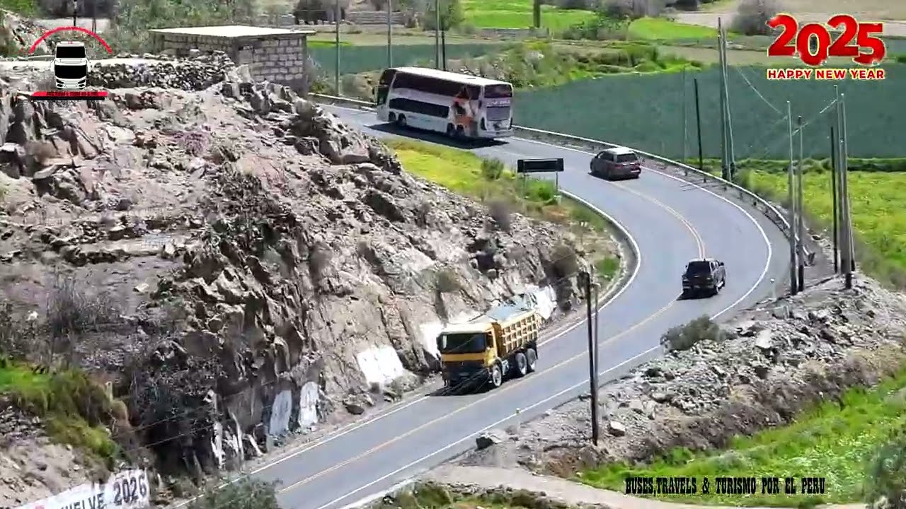 BUSES POR LA ENTRADA A AREQUIPA