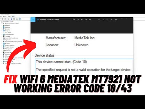 How to fix Mediatek WIFI 6 mt7921 disconnecting in Windows 10/11