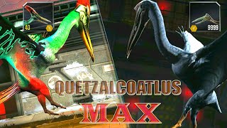 UNLOCK QUETZALCOATLUS X3 MAX LEVEL 999 | JURASSIC WORLD THE GAME
