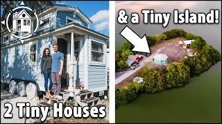 They Bought an Island for their 2 Tiny Houses! 🏝🏘