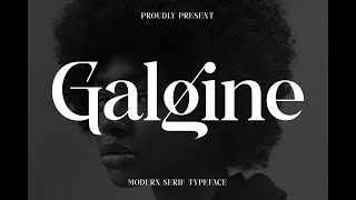 Galgine Modern Serif Typeface Font