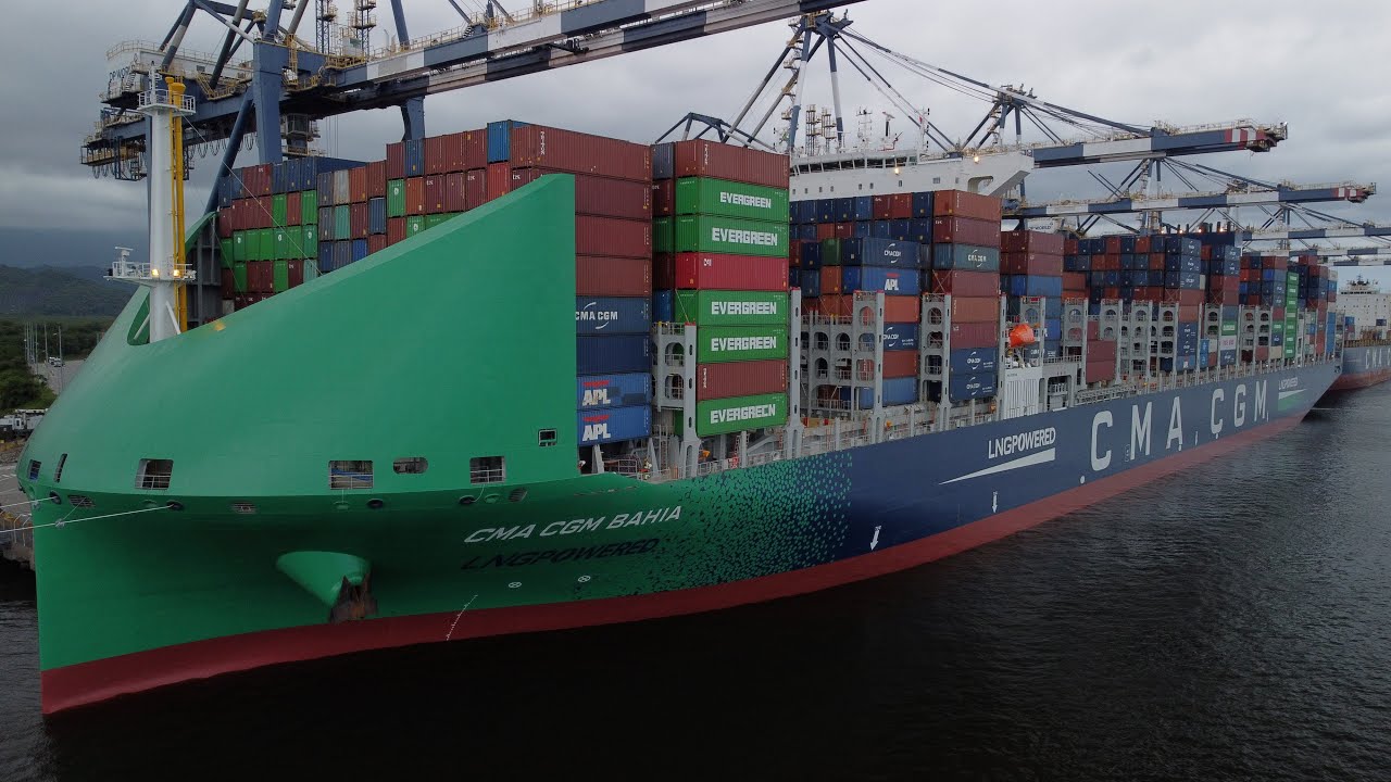 SHIP CMA CGM BAHIA - CONTAINER SHIP - LNG POWERED - MOVIDO A GÁS ...