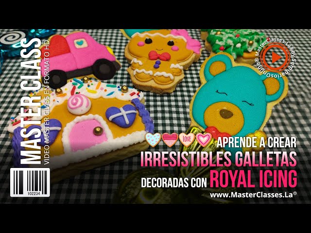Aprende a Crear Irresistibles Galletas Decoradas con Royal Icing - Hasta su comercialización.