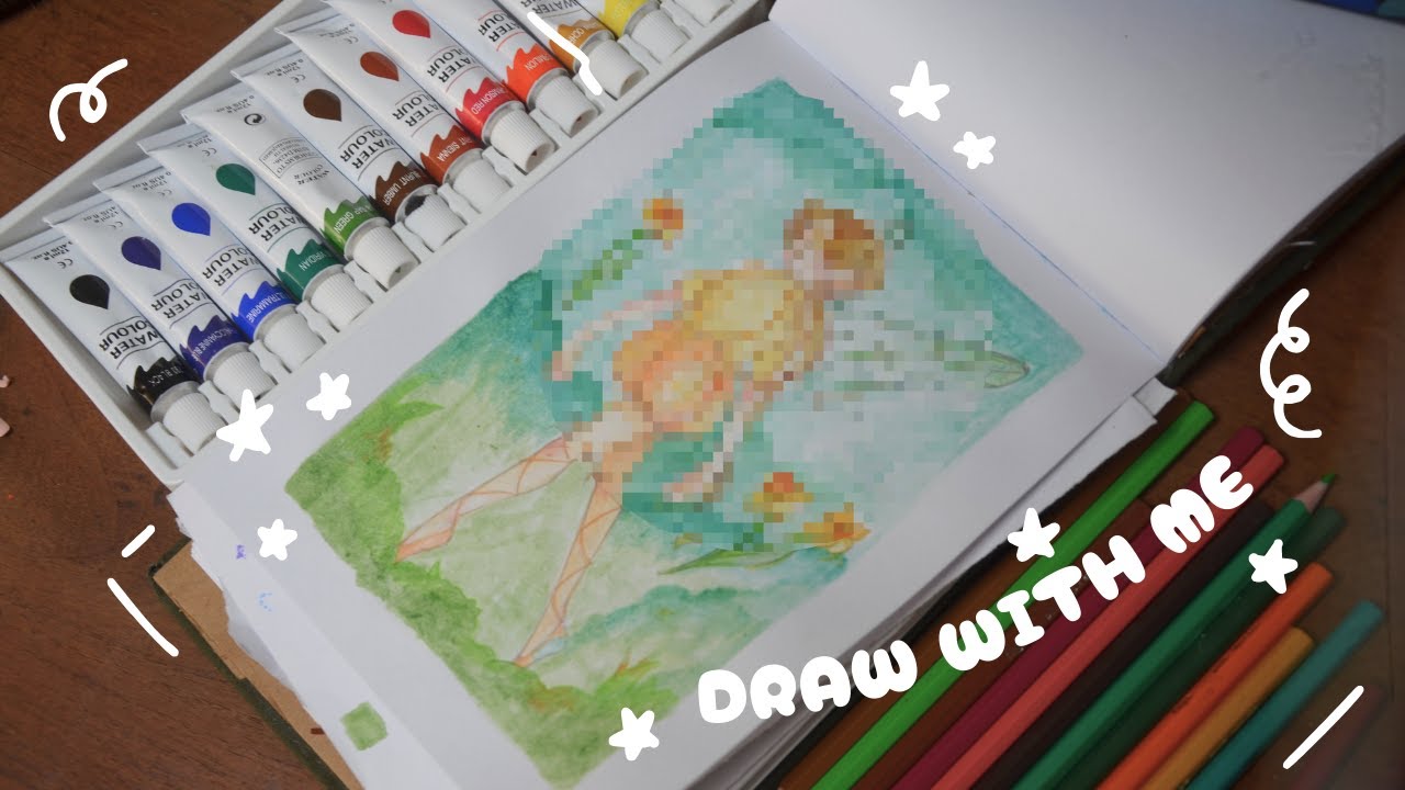 Draw with me: sHe wAs a FaIry - YouTube