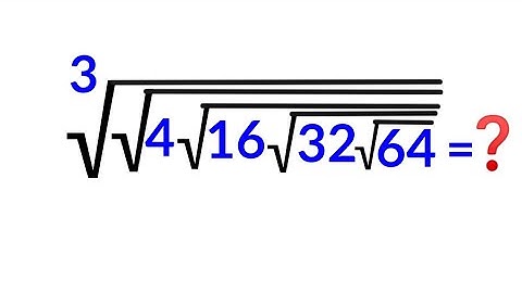 A nice radical question || Simplify radical expression || Math olympiad