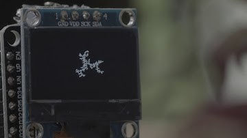 ESP32 realtime diffusion-limited aggregation fractals