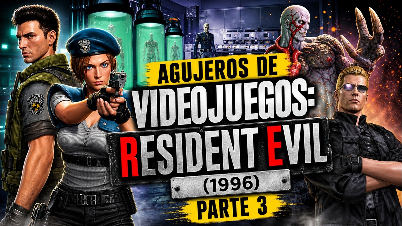 Agujeros en Videojuegos: RESIDENT EVIL 1 (PS1) [3ª PARTE] (Resumen, guia, errores, crítica)