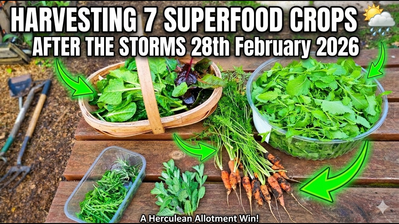 Harvesting 7 Superfood Crops After the Storms 28th February 2026