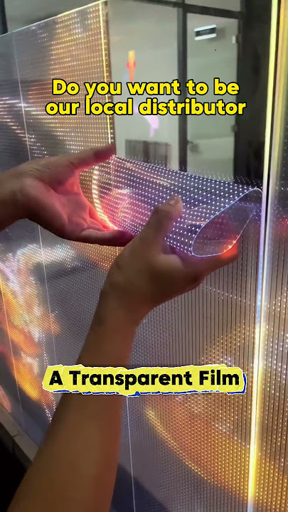 A Transparent Smart Film from aSmartfilm  #asmartfilm#smartfilm #transparentled #transparentfilm