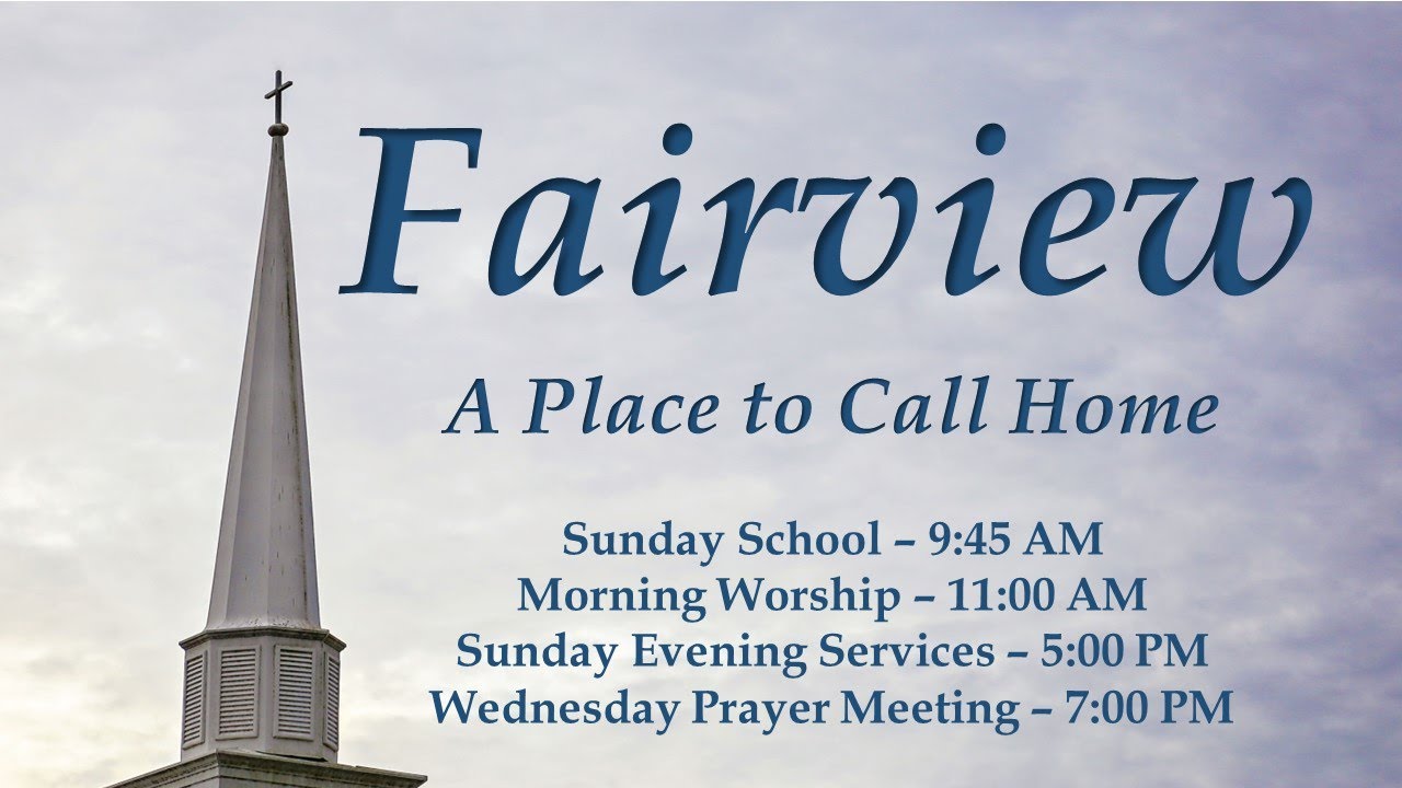 Fairview Baptist Church, Rossville Ga Live Stream092224 YouTube