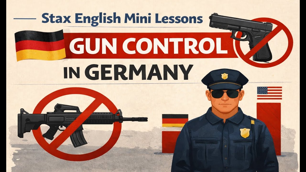 Мини-уроки английского языка от Stax: Контроль над оружием в Германии