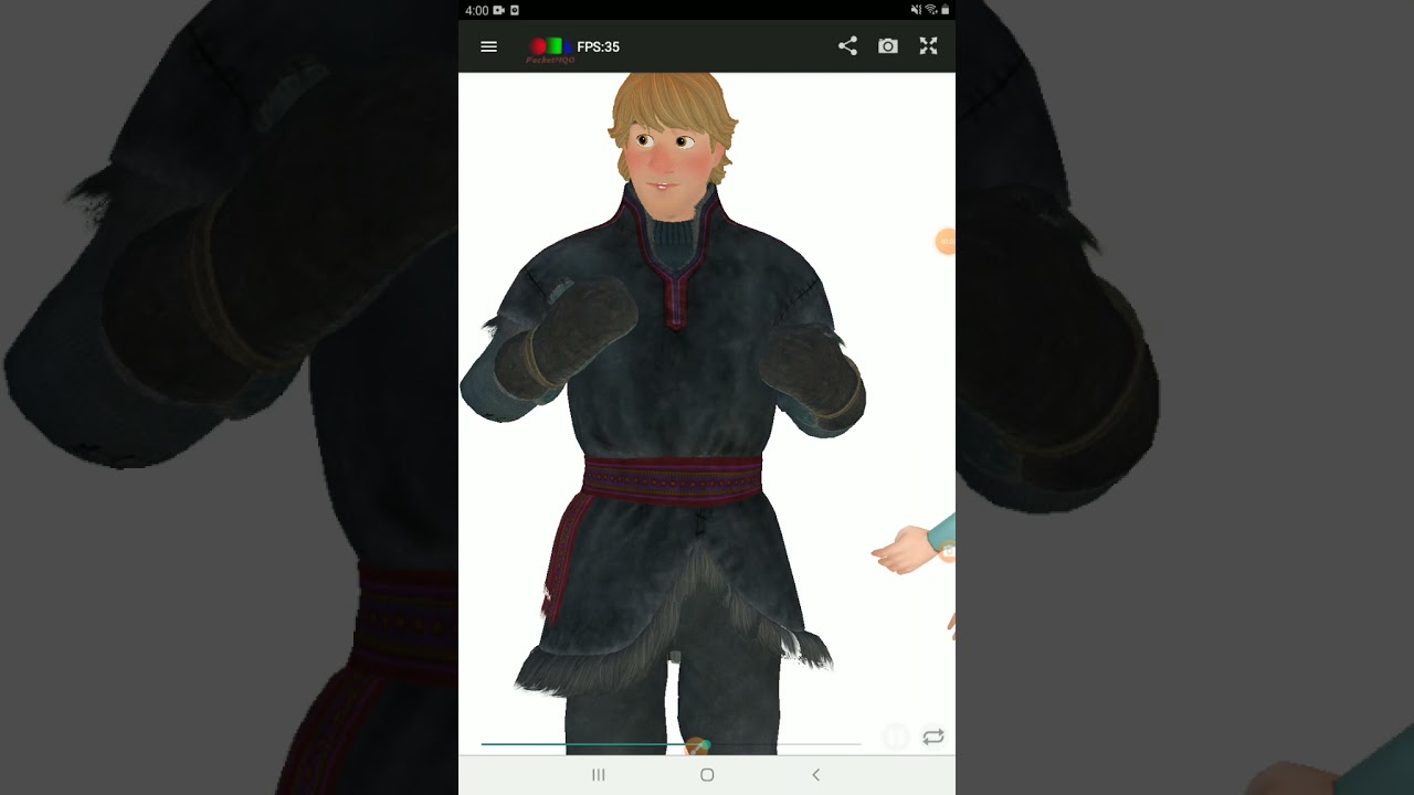 Elsa hits Jack Frost!