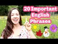 20 Important English Phrases: for the seasons❄️🌸🌞🍁