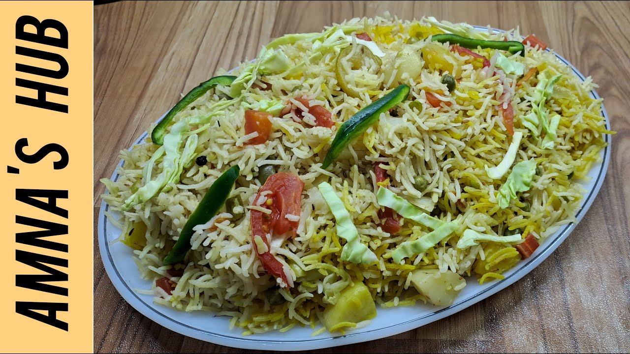 No Onion No Yogurt Veg Pulao | Mix Vegetable Pulao | Chinese ...