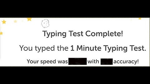 Typing.com- One minute typing speed test