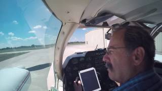 Starting a Cessna 310 engines