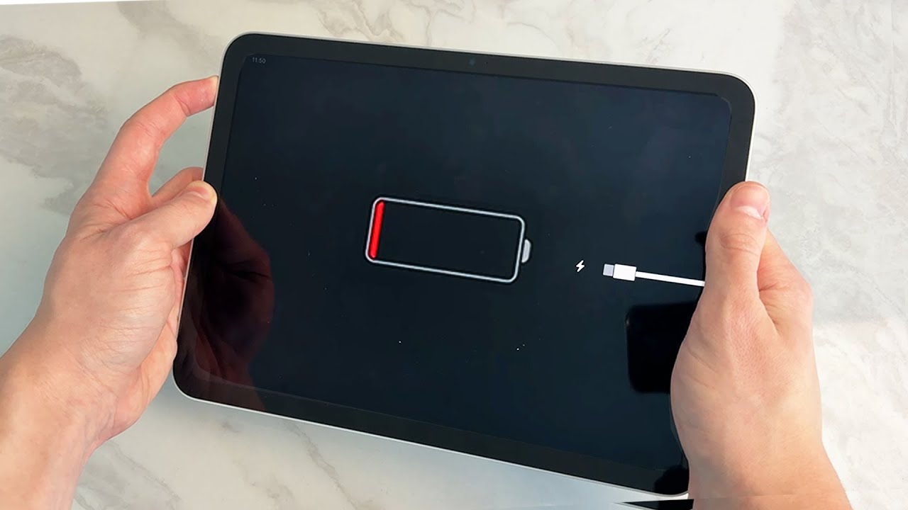 How To Turn On Dead iPad Showing Battery Icon - Step By Step - YouTube