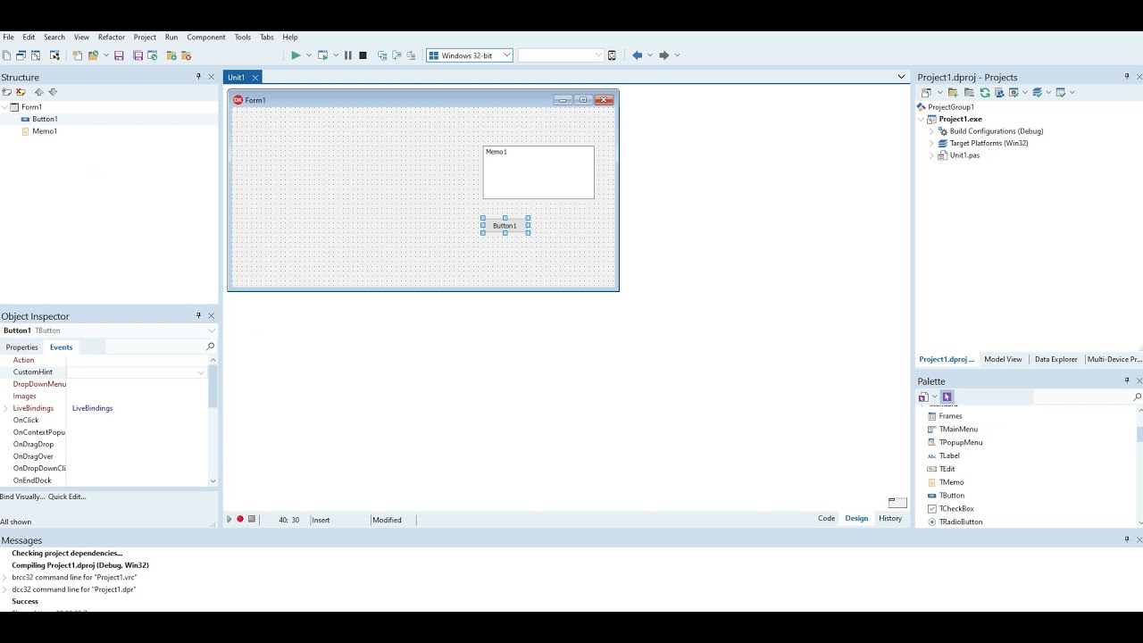 Delphi10 урок по ООП, работа с TStringList, Memo и ShowMessage