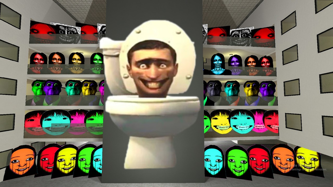 Skibidi Tolet , Obunga, Selene and Nico Nextbots in the Liminal Hotel | Garry's Mod