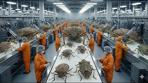 Inside a Modern Dried Stink Bug Factory: From Live Stink Bugs to Dried Products (Full Process)