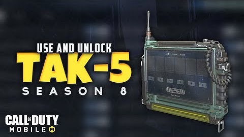 HOW TO USE AND UNLOCK TAK-5 OPERATOR SKILL IN COD MOBILE IN HINDI || SEASON 8 NEW OPERATOR SKILL