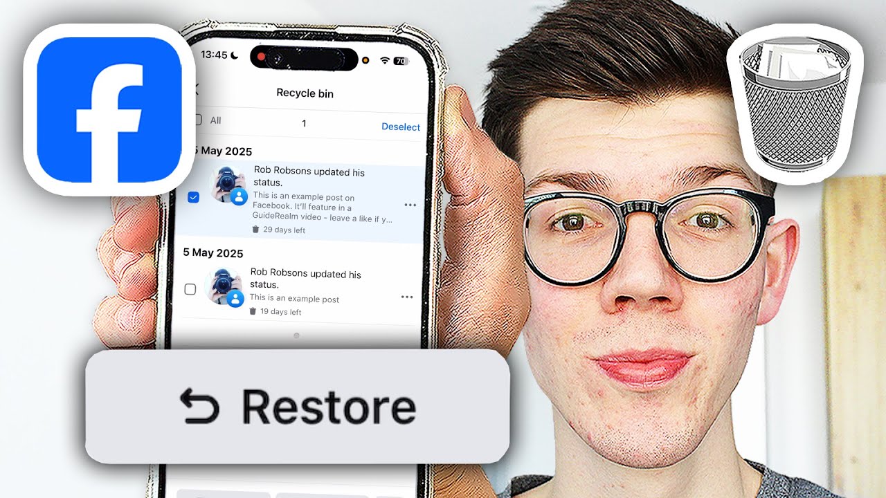 How To Recover Deleted Facebook Posts From Recycle Bin - Easy Guide ...