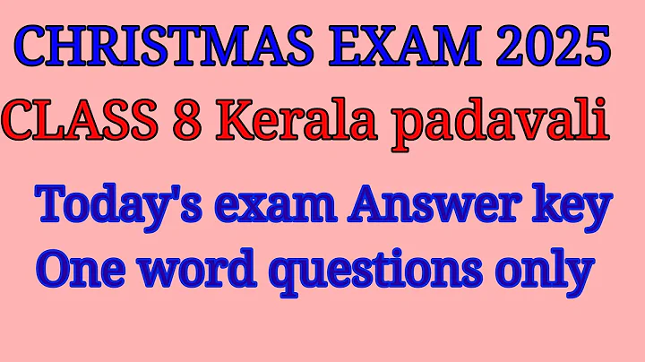 Class 8 Kerala padavali  answer key #answerkey #secondtermexam