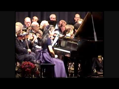 nicole wang plays Mozart Piano concerto no. 20 , part 1