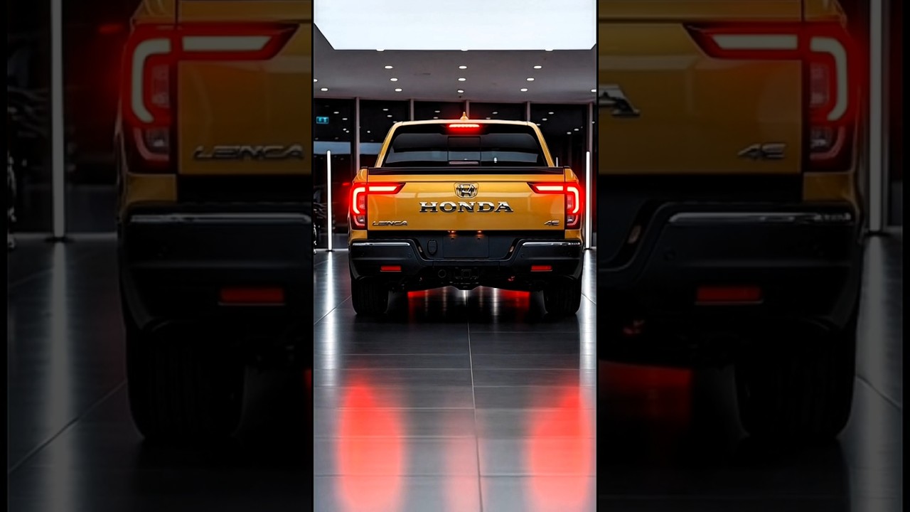 Honda Ridgeline 2026 Revealed ✨ Golden Pickup Truck | Premium Power, Style & Smart Tech