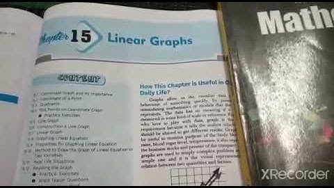 Class 8 Chapter 15 Linear Graph (Part 1) exercise 15.1