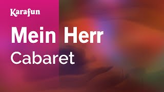 Karaoke Mein Herr - Cabaret * chords