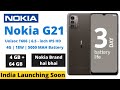 Nokia G21 - Confirmed Launch Date, Specifications & Price - 4g Smartphone Under 15000