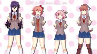 Sad Cat Dance meme but it's Doki Doki Literature Club! (Literature Cat Dance)