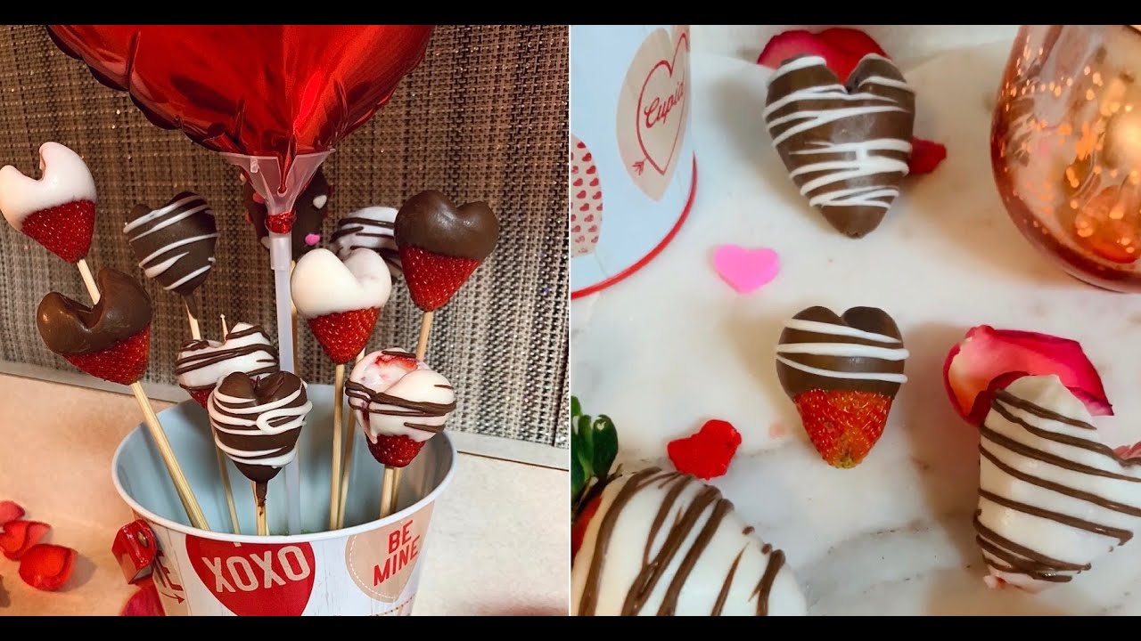 HEART SHAPED CHOCOLATE COVERED STRAWBERRIES