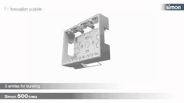 Benefits Surface boxes | Simon 500 Cima