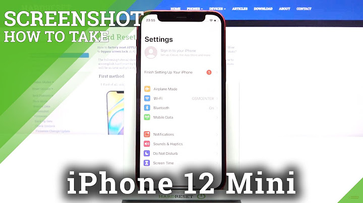 How to screen shot iphone 12 mini