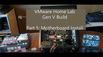 VMware Home Lab Gen V Build Part 5 Motherboard Install