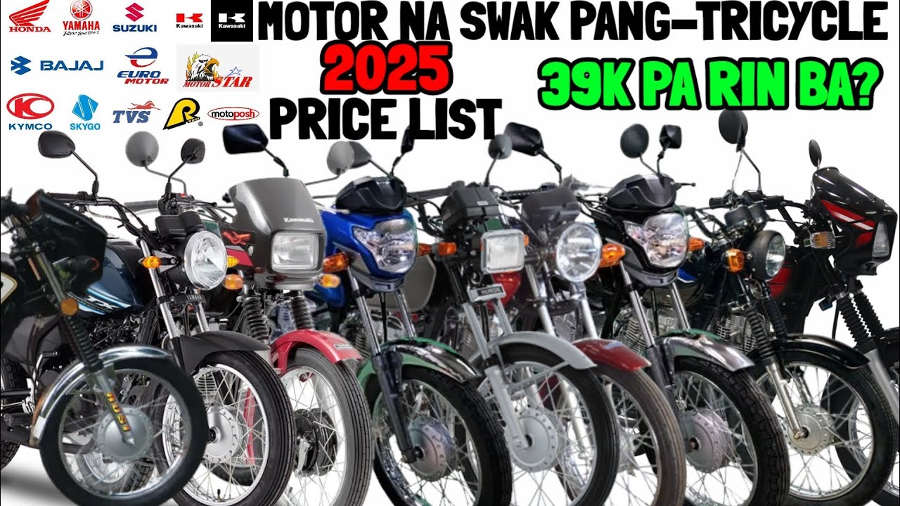 2025 UPDATED PRICE LIST NG MGA PANG-TRICYCLE NA MOTOR SA PILIPINAS