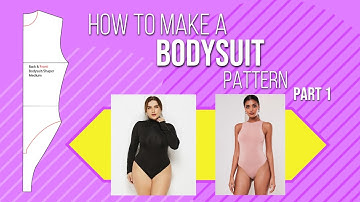 How To Make A Bodysuit Pattern | Pattern Cutting | Fashion Design