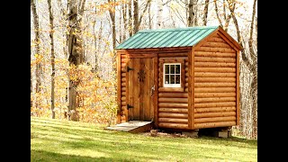 A garden shed with hidden outhouse. Clever design for privacy and practicality. Consider adding a shower for an addition to a 