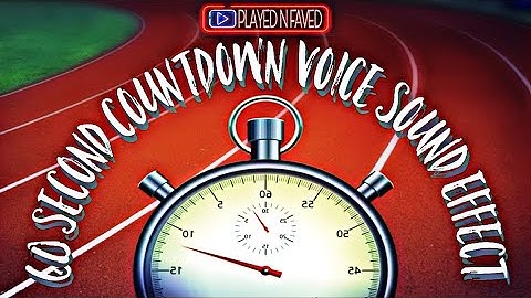 60 Second Countdown Timer With Voice Sound Effect