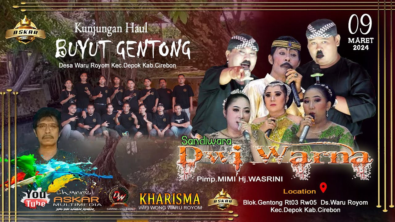 🔴 LIVE MALAM SANDIWARA DWI WARNA WARU ROYOM DEPOK CIREBON 09 MARET 2024