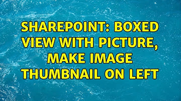 Sharepoint: Boxed view with picture, make image thumbnail on left