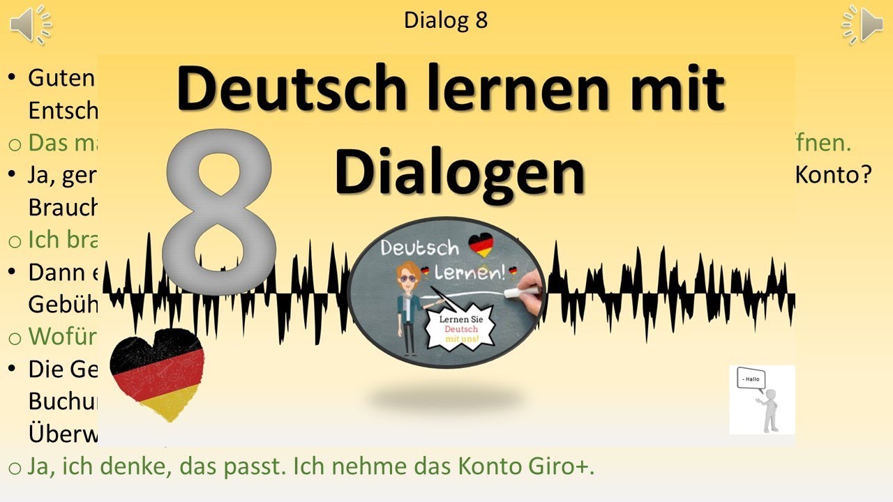 Deutsch lernen | Einfache Dialoge für den Alltag | Wortschatz und Redemittel