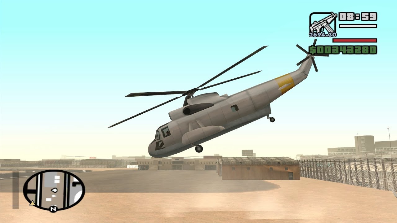 Helicópteros Leviathan — substituto para o GTA San Andreas