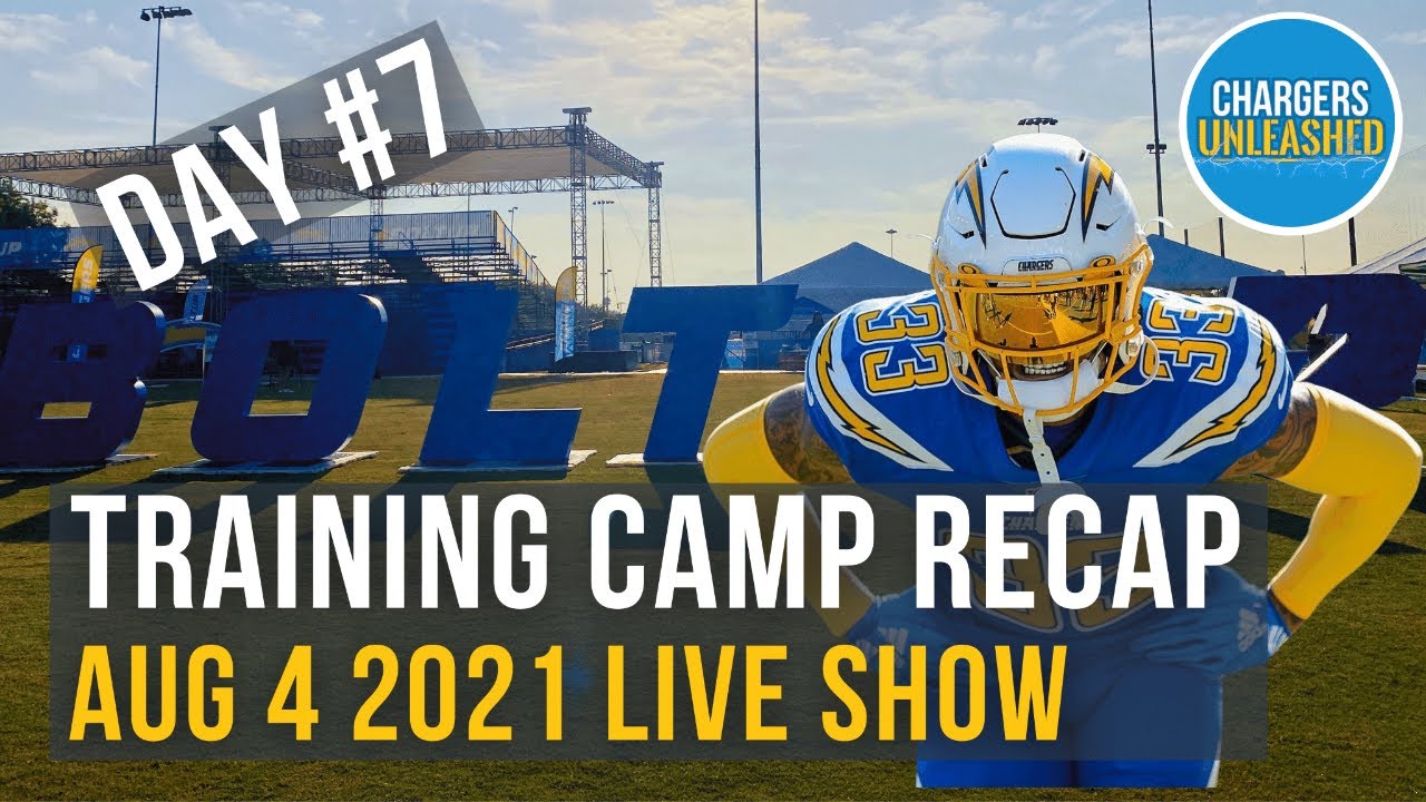 Chargers Training Camp Live Recap Aug 4 21 Chargers Unleashed Youtube