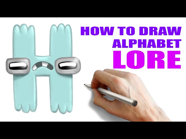 HOW TO DRAW ALPHABET LORE H 😁 