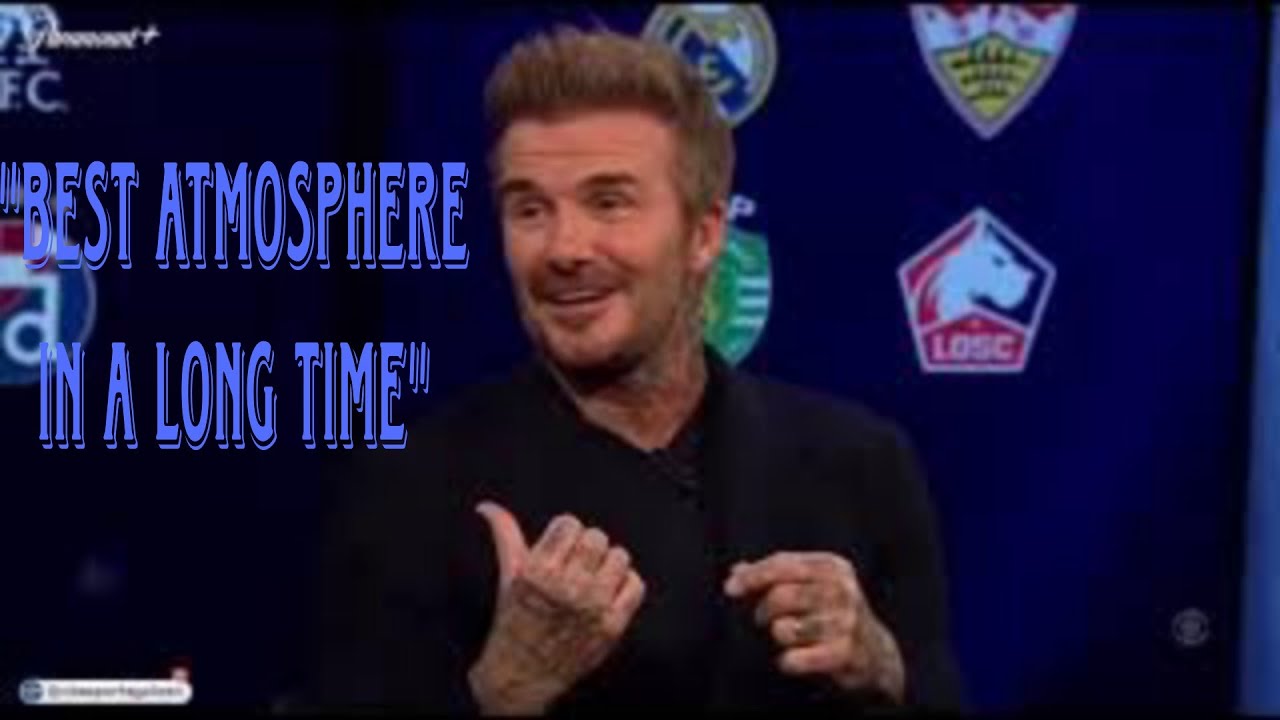 David Beckham on the atmosphere at ST ANDREWS @ Knighthead park Vs Wrexham