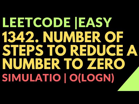 Leetcode | Easy | 1342. Number of Steps to Reduce a Number to Zero  | Javascript
