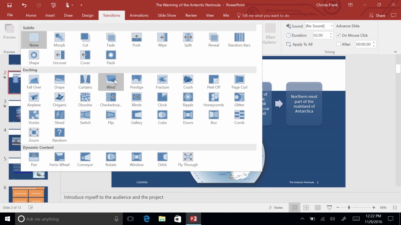 microsoft powerpoint 2016 rotate slide